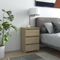 Natbord 40x35x62,5 cm spånplade egetræsfarve