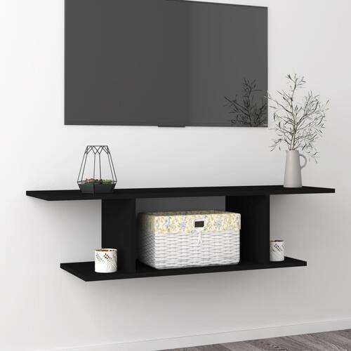 Væghængt tv-skab 103x30x26,5 cm sort