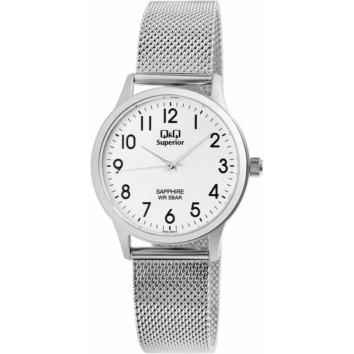 Q&Q Superior dameur - kvarts, safirglas, Ø 36 mm billede