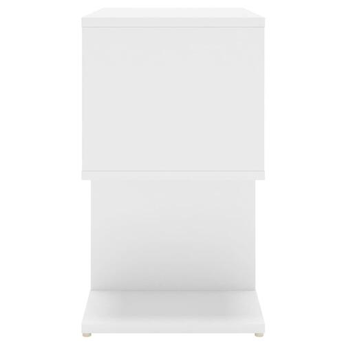 Sengeskab 50x30x51,5 cm spånplade hvid