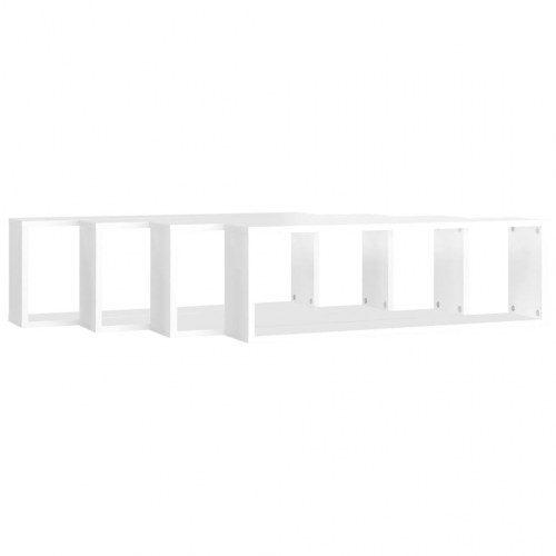 Væghylder 4 stk. 80x15x26,5 cm kubeform konstrueret træ