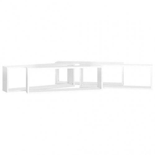 Væghylder 4 stk. 80x15x26,5 cm kubeform konstrueret træ