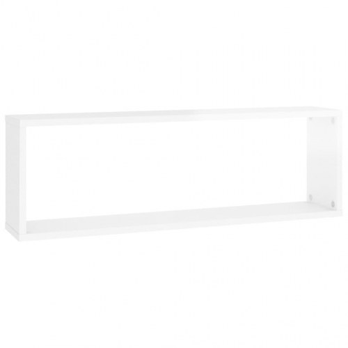 Væghylder 4 stk. 80x15x26,5 cm kubeform konstrueret træ