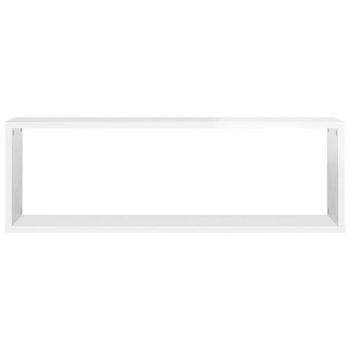 Væghylder 4 stk. 80x15x26,5 cm kubeform konstrueret træ