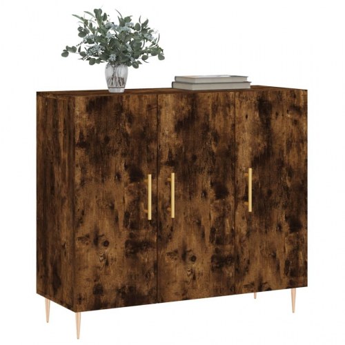 Skænk 90 x 34 x 80 cm - røget egetræsfarve