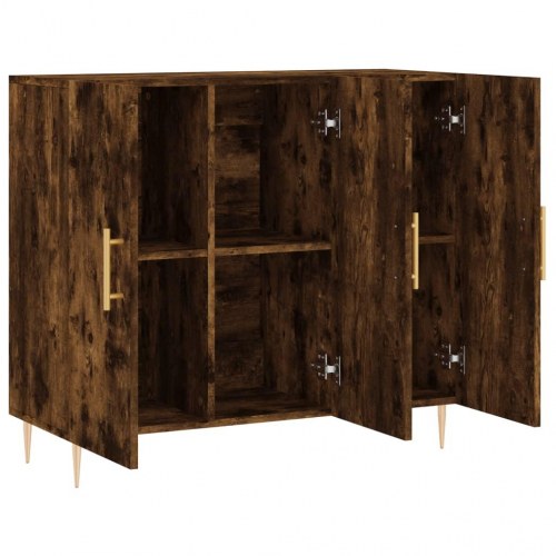 Skænk 90 x 34 x 80 cm - røget egetræsfarve