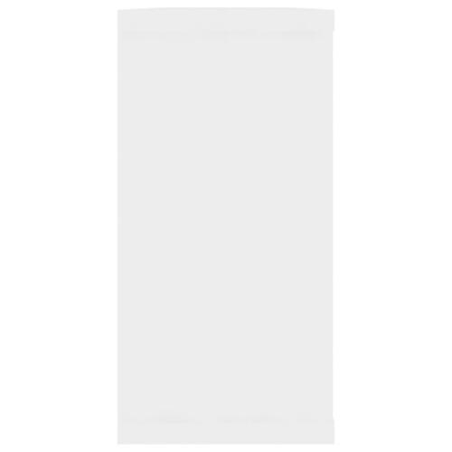 Væghængte kubehylder 4 stk. 100x15x30 cm konstrueret træ hvid