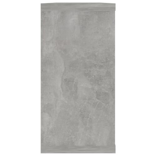 Væghylder 2 stk. 100x15x30 cm spånplade betongrå