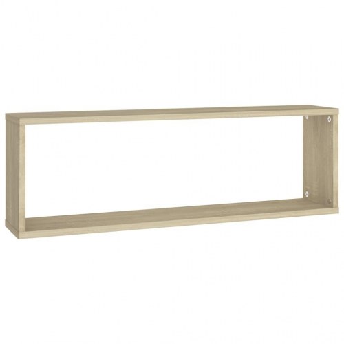 Væghylder 6 stk. 80x15x26,5 cm kubeform konstrueret træ