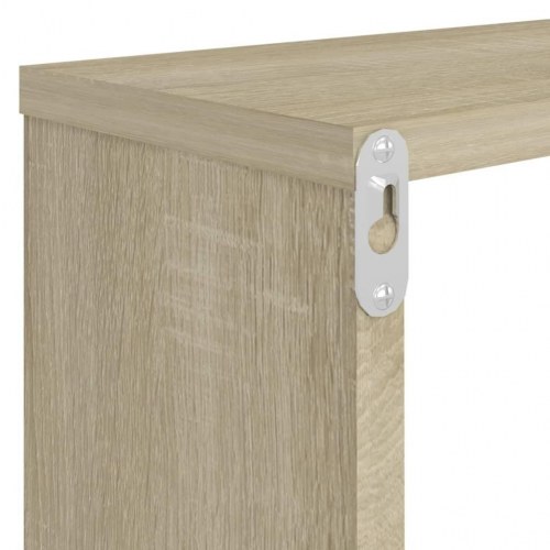 Væghylder 6 stk. 80x15x26,5 cm kubeform konstrueret træ