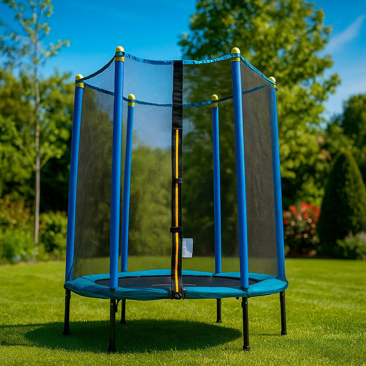 Trampolin til børn med sikkerhedsnet - Zuply, Ø140 cm billede