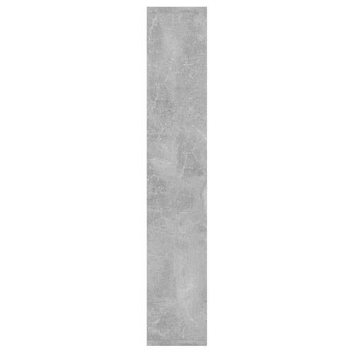 Væghylde 36x16x90 cm konstrueret træ betongrå