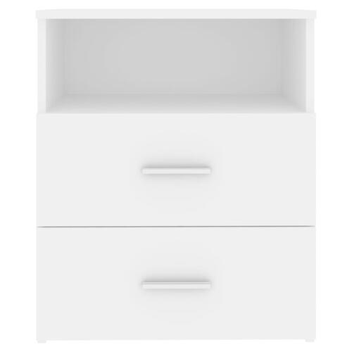 Sengeskabe 2 stk. 50x32x60 cm hvid
