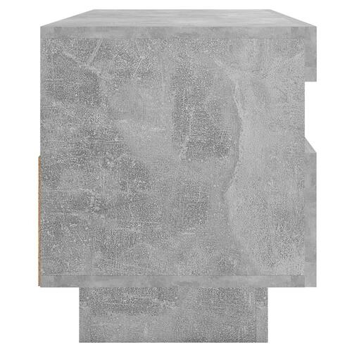 Tv-bord med LED-lys 100x35x40 cm betongrå