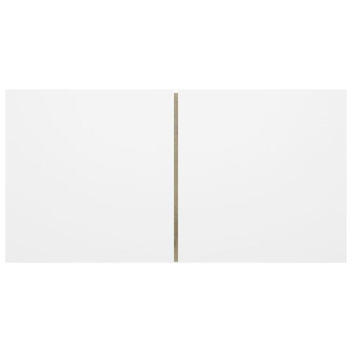 Væghængt tv-skab 60x30x30 cm hvid og sonoma-eg
