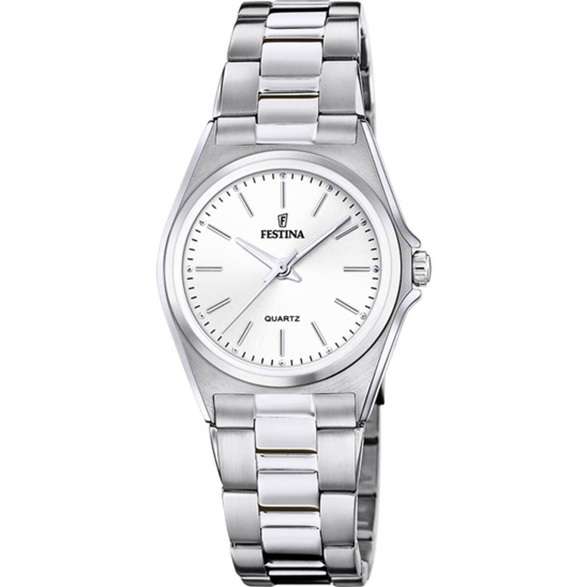 Dameur Festina - F20553/2 sølvfarvet kvartsur billede
