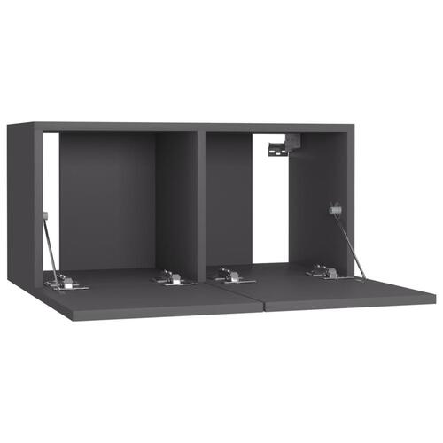 Væghængt tv-skab 60x30x30 cm grå