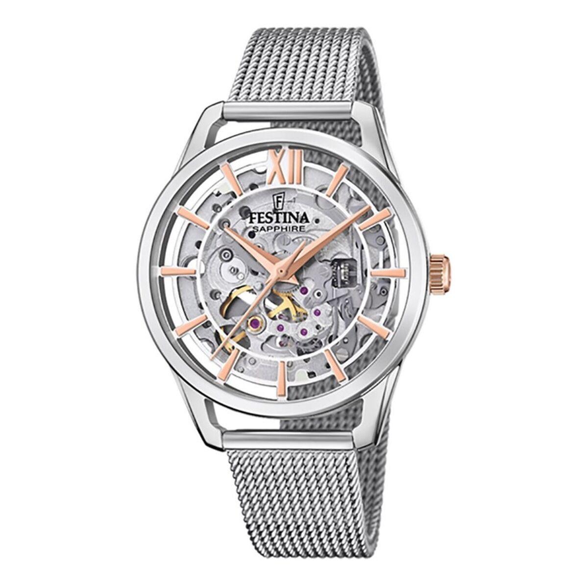 Dameur Festina - F20627/1 sølvfarvet rustfrit stål billede