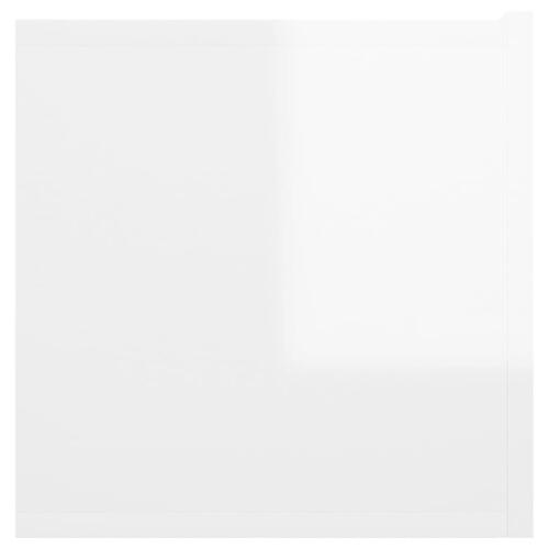 Væghængt tv-skab 60x30x30 cm hvid højglans