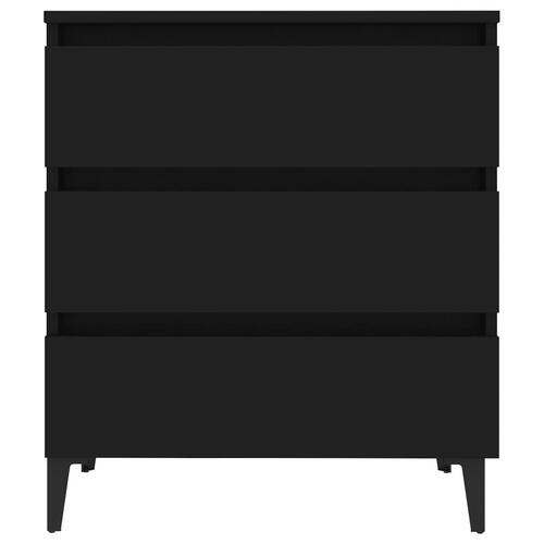 Skænk 60x35x69 cm konstrueret træ sort