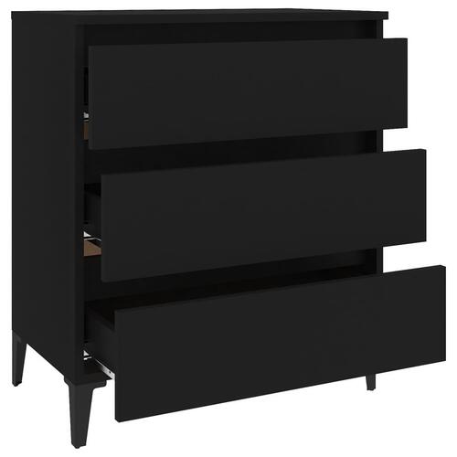 Skænk 60x35x69 cm konstrueret træ sort
