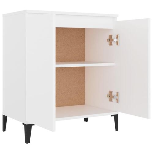Skænk 60x35x70 cm konstrueret træ hvid