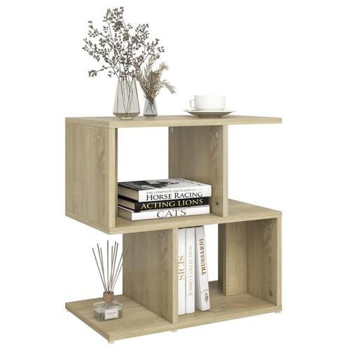 Sengeskabe 2 stk. 50x30x51,5 cm spånplade sonoma-eg