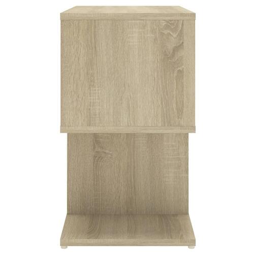 Sengeskabe 2 stk. 50x30x51,5 cm spånplade sonoma-eg