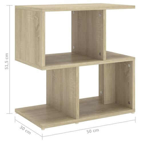 Sengeskabe 2 stk. 50x30x51,5 cm spånplade sonoma-eg