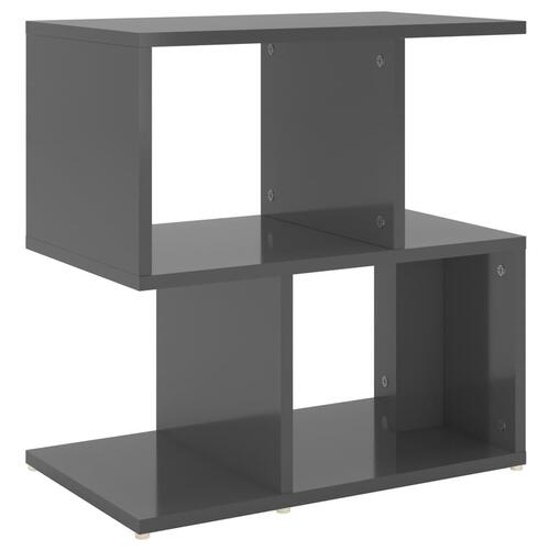 Sengeskab 50x30x51,5 cm spånplade grå højglans