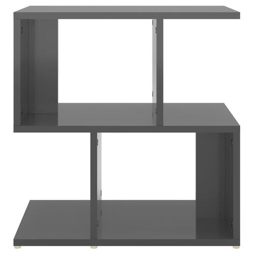 Sengeskab 50x30x51,5 cm spånplade grå højglans