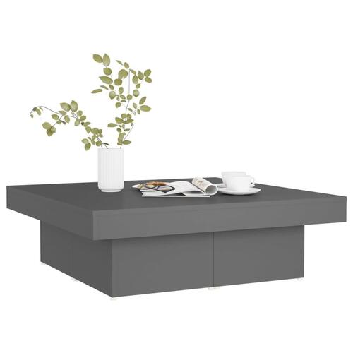 Sofabord 90x90x28 cm spånplade grå