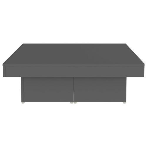Sofabord 90x90x28 cm spånplade grå