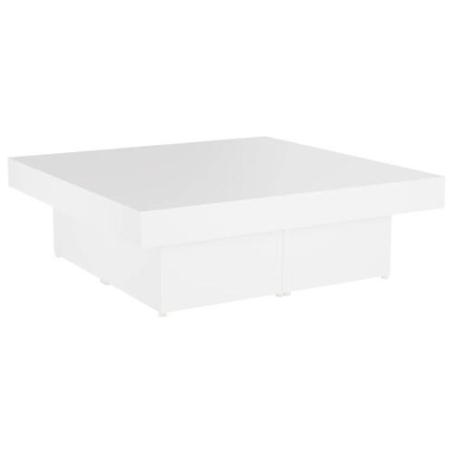 Sofabord 90x90x28 cm konstrueret træ hvid