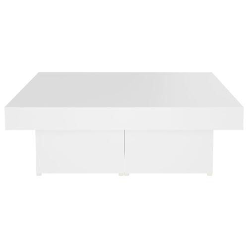 Sofabord 90x90x28 cm konstrueret træ hvid