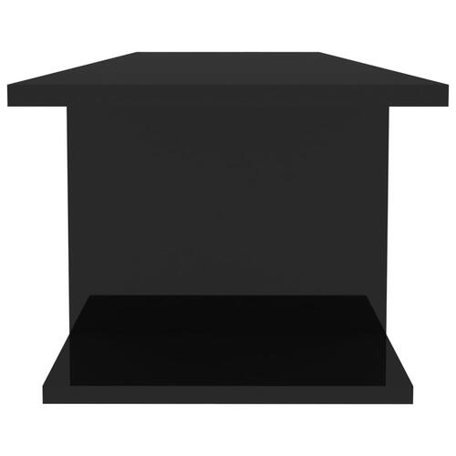 Væghængt tv-skab 103x30x26,5 cm sort højglans