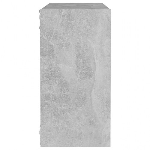 Kubeformede væghylder 2 stk. - 30×15×30 cm, betongrå