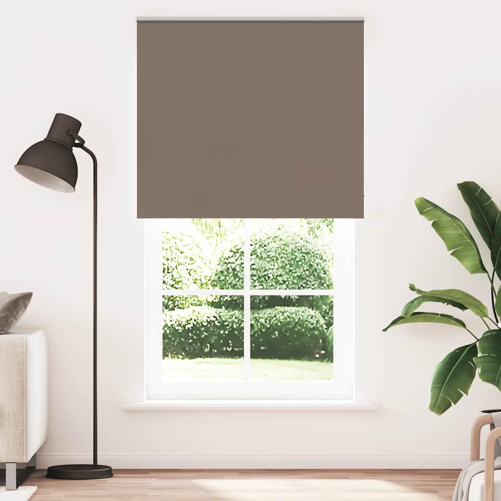 Mørklægnings-rullegardin 130×210 cm - kaffefarvet polyester billede