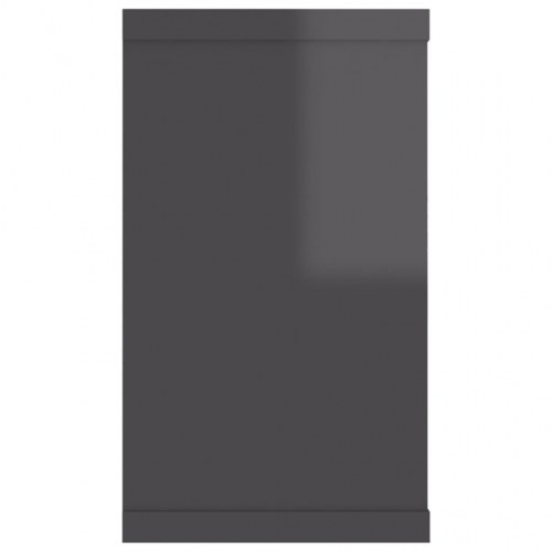 Væghylder 2 stk. 80x15x26,5 cm kubeform konstrueret træ