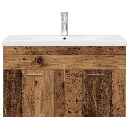 Vaskeskab med indbygget vask og vandhane - 80 cm