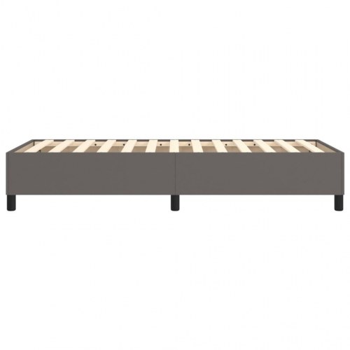 Boxspring sengeramme 80×200 cm i kunstlæder - grå