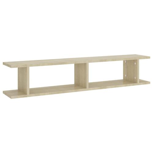Væghylder 2 stk. 105x18x20 cm spånplade sonoma-eg