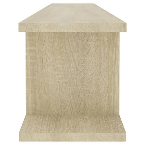 Væghylder 2 stk. 105x18x20 cm spånplade sonoma-eg