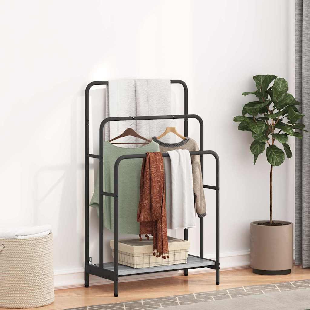 Tøjstativ Grå sonoma-eg 60 x 30 x 100.5 cm Konstrueret træ