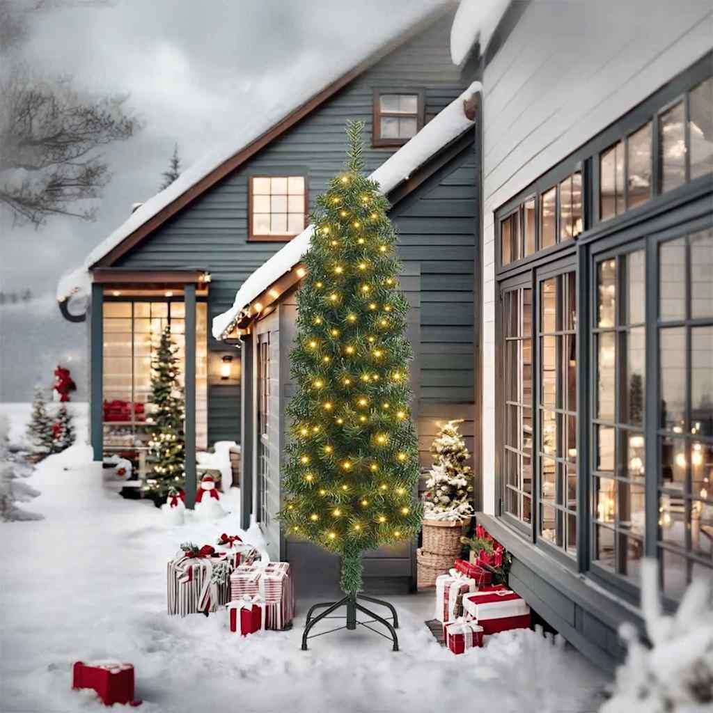 Slankt Juletræ Grøn 61 x 61 x 240 cm Plastik og metal