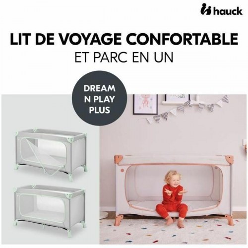 Hauck Dream N Play Plus rejseseng 60 × 120 cm - støvet blå