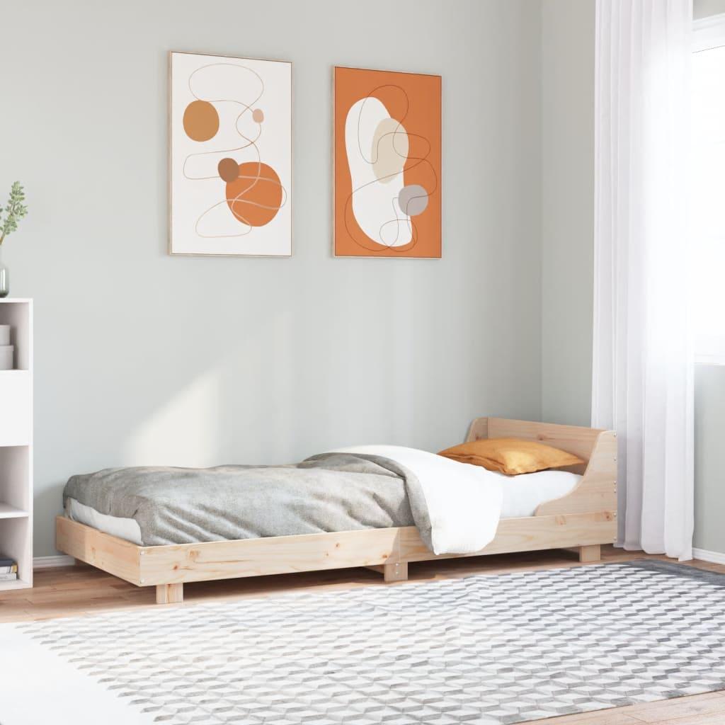 Sengeramme i massivt fyrretræ 90x190 cm - uden madras