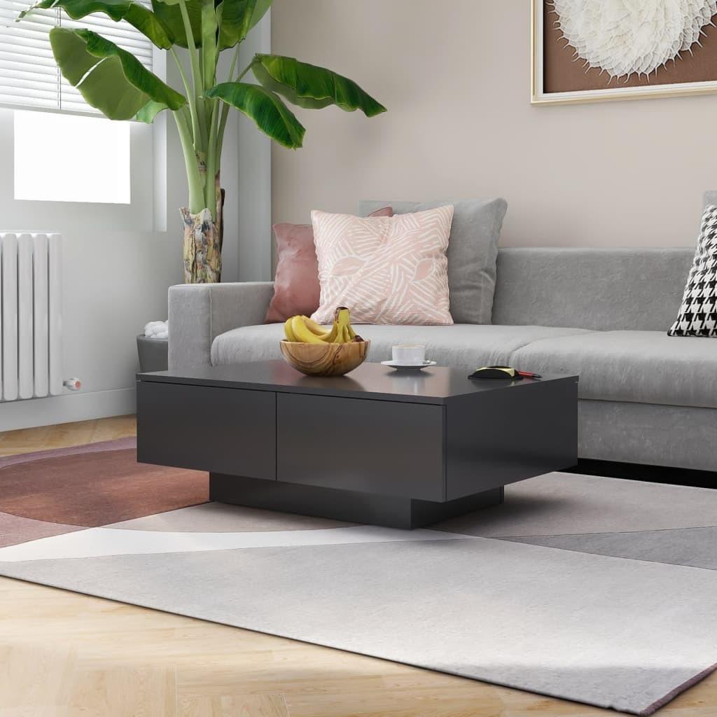 Sofabord 90x60x31 cm konstrueret træ grå