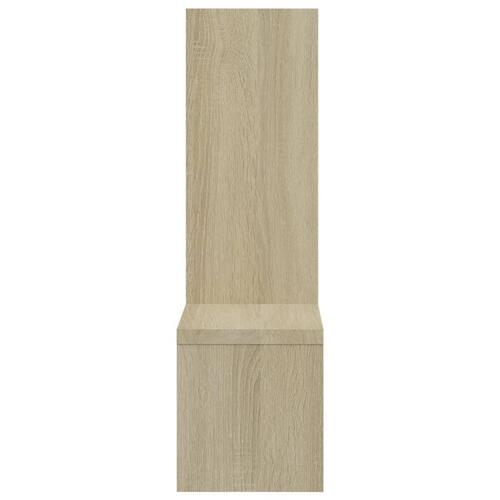 Væghængte hylder 2 stk. 50x15x50 cm konstrueret træ sonoma-eg