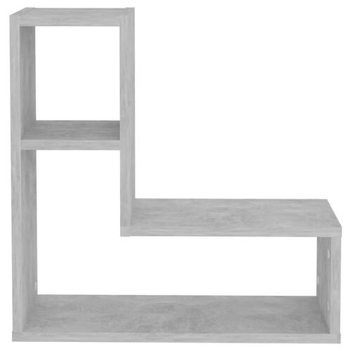 Væghylder 2 stk. 50x15x50 cm spånplade betongrå